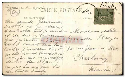 LYON - A Estátua de Nossa Senhora de Fourvière - LL. SELECTA n°185 — Verso