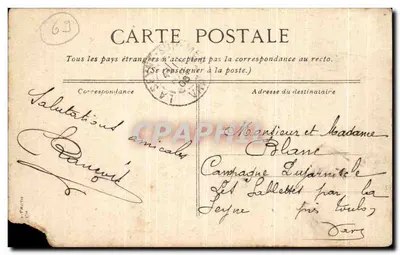 Lyon. Die Statue von Louis dem Großen — Verlag L. V. Nr. 30 — Rückseite