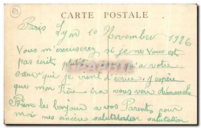LYON — Fonte Bartholdi — editor desconhecido, n° 15 — Verso