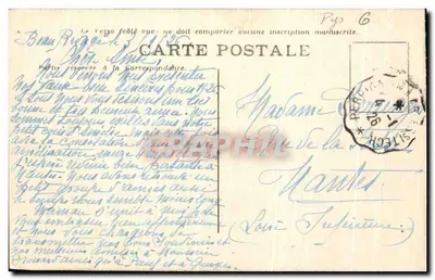 Amélie-les-Bains — Wasserfall Montalba — Librairie Xatard — Rückseite