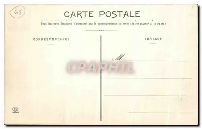 Les Hautes-Pyrénées — Estrada de Pierrefitte a Cauterets acima de Pierrefitte — Fototipo Lamouche Frères, Toulouse — Verso