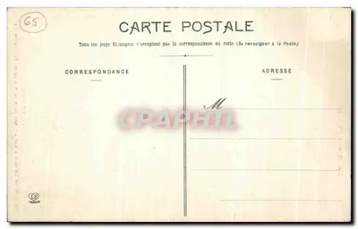 Gave de Lutour przy wejściu do doliny Cauterets — Les Hautes-Pyrénées — wydawca Lutour, n° 1080 — Rewers