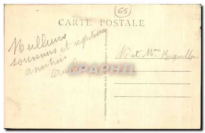 Lourdes - As Piscinas e o Gave — Compagnie Maardenne des Arts Philatéliques, n° 65 — Verso