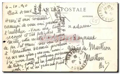 Lourdes — widok z szczytu Pic du Ger — J. L. — nr 704 — Rewers