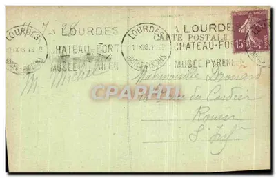 Lourdes — Święty Sakrament w Jaskini — Pireneje, n°23 — Rewers