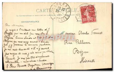 Lourdes - La Grotta — I Pirenei, editore L.S. n°32 — Verso