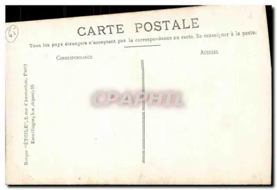 Lourdes — Wizerunek Matki Bożej Królowej — Wydawca Étoile, Paryż — Rewers