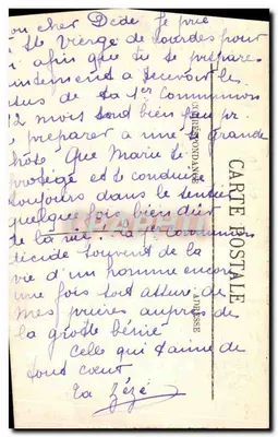 LOURDES — La Grotte — LL. — Verso