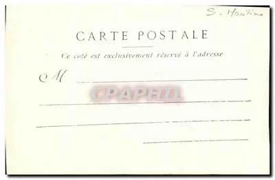 Tréport - A Prefeitura — Coleção A. Martin-Tréport — Verso