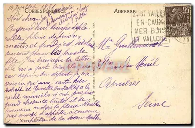 Saint-Valery-en-Caux — Le Cloître — éditeur LL, n° 465 — Verso