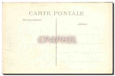 Stara pocztówka Las Fontainebleau — Gorges aux Loups — E.D. — Rewers
