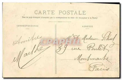 Bosque de Fontainebleau — La Tour Denecourt — Editor no identificado, n° 87 — Reverso