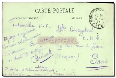 Fontainebleau — A Floresta — A Roche qui pleure — LL. — N° 132 — Verso