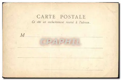Le Palais du Costume. A Trianon — scène de bateau dans un parc — éditeur Heckel, 1901 — Verso