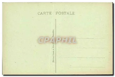 Versailles - Terrasse du Château (côté Jardin) — Édition Cossé, Versailles — Verso