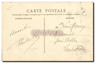 Melun — Portal Kościoła Świętego Aspais — G. Chapron, wydawca — Rewers