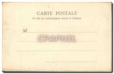 Fontainebleau — Oude Poort van het Hotel de Luynes (genaamd de Tambour) — B. F., PARIJS — Achterkant
