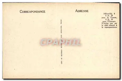 Palácio de Fontainebleau — Cour de Henri IV (Escola de Aplicação) — LL — Verso