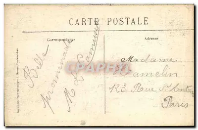 Pałac w Fontainebleau — Małe Apartamenty, Gabinet pracy Joséphine — Kolekcja Artystyczna I, n° 527 — Rewers