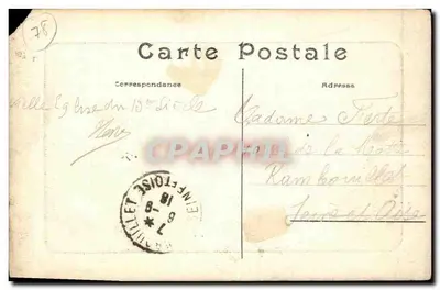 L'Église — façade gothique avec rosace et clocher — éditeur Rossignol, libraire à Saint-Arnoult (S.-et-O.) — Reverso