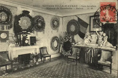 Sèvres-Ville-d'Avray — Casa de Gambetta — Salão — E.M. n°3082