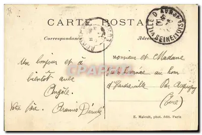 Sèvres-Ville-d'Avray — Casa de Gambetta — Salão — E.M. n°3082 — Verso