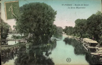 Poissy - Margens do Sena - Le Bras Migneaux — editor anônimo, n° 22
