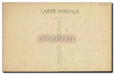 Exterior dos Jardins do Castelo e o Abrevador de Luís XIV — Imp. L'Alberite, Paris — Verso