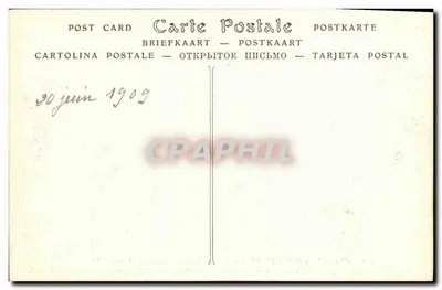 Castelo de La MALMAISON — Quarto de dormir da Imperatriz Joséphine onde ela morreu em 1814 — ND Pbot. — Verso