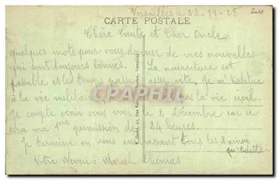Versailles - O Castelo - A Cour d'Honneur - Estátua de Luís XIV — Verso