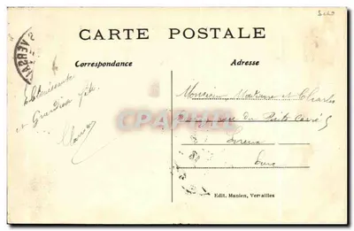 Parque de VERSAILLES — O Bassin de Latone — Edit. Manien, Versailles, n°39 — Verso