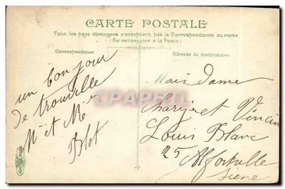 Le Havre — O Grande Quai e o Museu — editor anônimo, número de série não visível — Verso