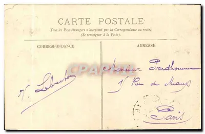 A Floresta de Montgeon — Avenida sob a Floresta — LL — LE HAVRE — Verso