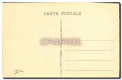 A Catedral de ROUEN — Vista Geral — Cartas 'La Cigogne', 17, rue des Ours, Rouen — Verso