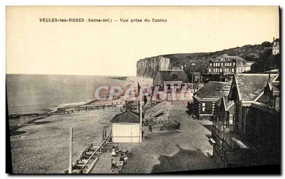 VEULES-les-ROSES (Seine-Inf.) — Vista tirada do Casino