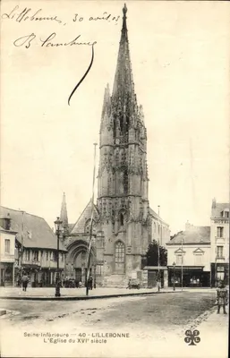 A Igreja do século XVI — Lillebonne, Seine-Inférieure — editor MTIL