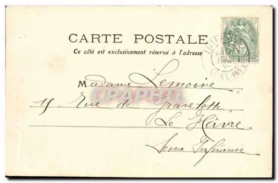 A Igreja do século XVI — Lillebonne, Seine-Inférieure — editor MTIL — Verso