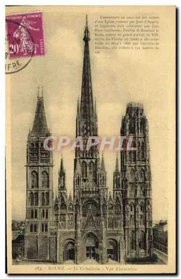 Rouen — La Cathédrale — Vue d'ensemble — Édition La Cigogne