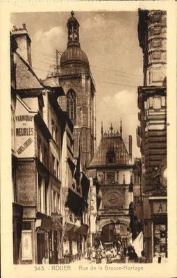 Rouen — Rue de la Grosse-Horloge — Cartes "La Gigogne", Rouen