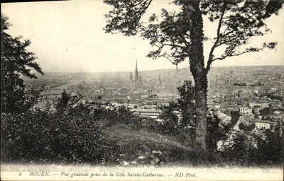 Rouen — Vue générale prise de la Côte Sainte-Catherine — ND Phot.