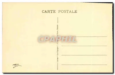 Rouen — Most Przeciwważny — widok portu z pomiarami technicznymi — wydawca La Cigogne, Rouen — Rewers