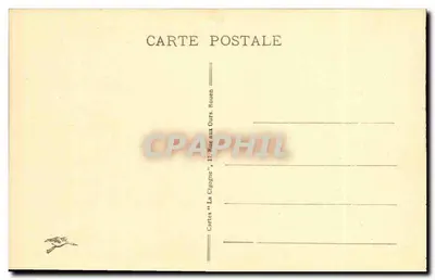 Rouen - Most Boieldieu — widok rzeki z parowcem — wydawca Karty 'La Clignogne', nr 415 — Rewers