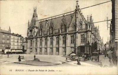 Rouen — Fachada do Palácio de Justiça — Léa
