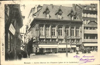 Rouen — Antigo Bureau das Finanças (place da Catedral) — B.F. Paris