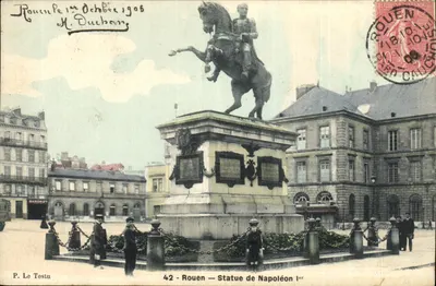 Rouen — Estátua de Napoleão 1º — P. Le Testu, n°42