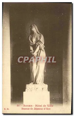 Rouen - Hotel de Ville - Estátua de Joana d'Arc — E.D. n°207