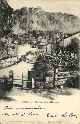 Vila e Colina dos Allinges — Livraria-Papelaria Pellissier, Thonon — Depositado n° 23