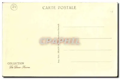 Szczyty Chardonnet, Argentière, zielona i Dru — Chalety Flégère — Wydawca: Braun & Cie, Mulhouse-Dornach — Rewers