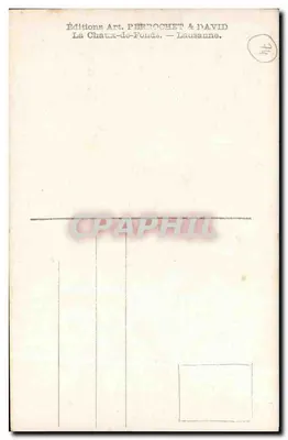La Flégère — Morze lodowe — Wydawnictwo Art. Perrochet & Naïvid — Rewers