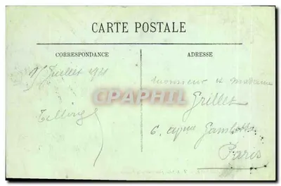 Sainte-Adresse — Poczta semaforowa na Falaise — LL. n°521 — Rewers